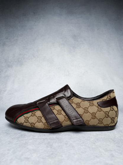 Gucci Vintage Monogram Sneaker Leather/Canvas Brown (45)