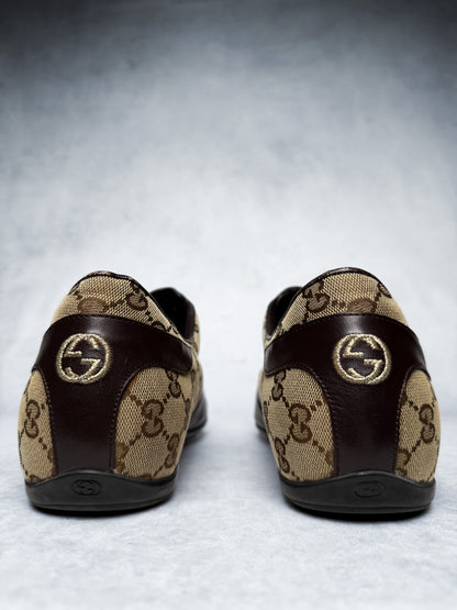 Gucci Vintage Monogram Sneaker Leather/Canvas Brown (45)