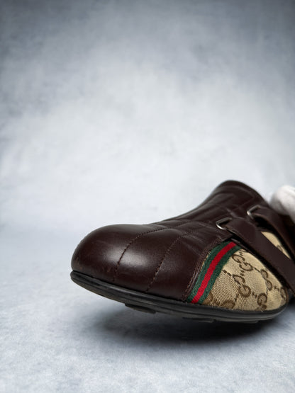 Gucci Vintage Monogram Sneaker Leather/Canvas Brown (45)