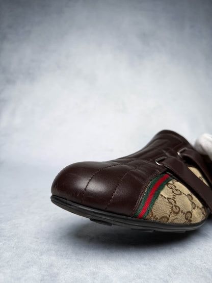 Gucci Vintage Monogram Sneaker Leather/Canvas Brown (45)