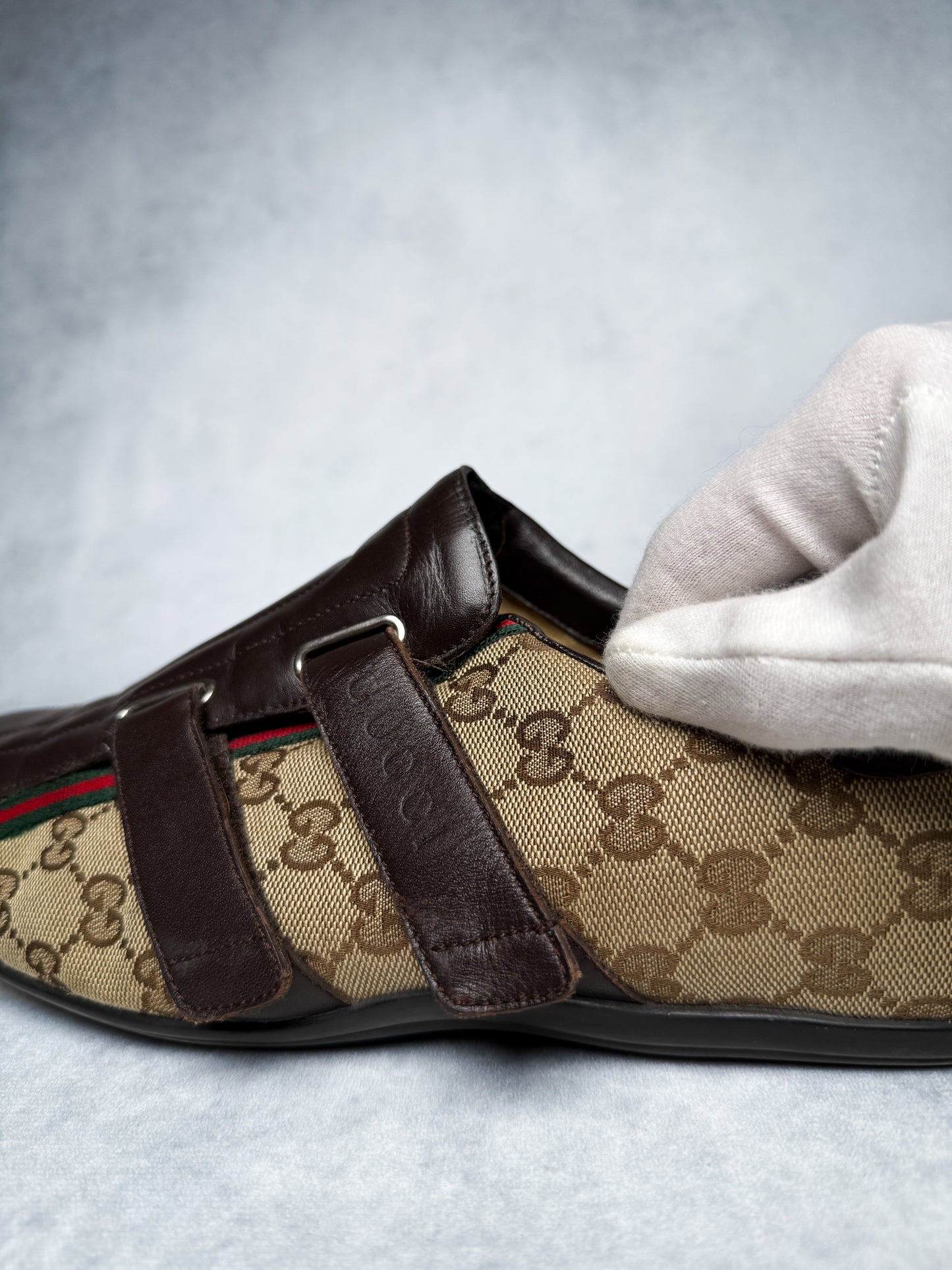Gucci Vintage Monogram Sneaker Leather/Canvas Brown (45)