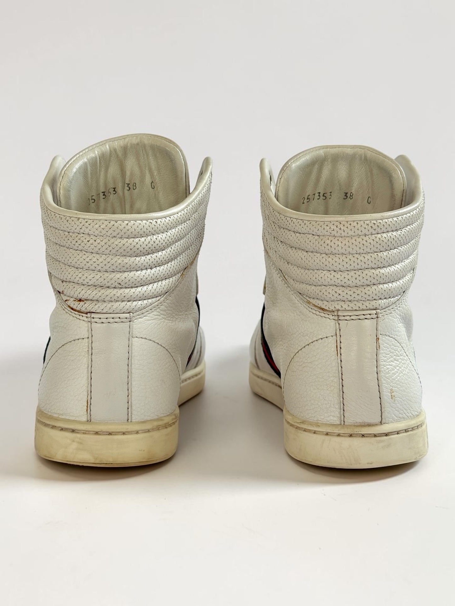 Gucci Retro High-Top Sneakers White (38)