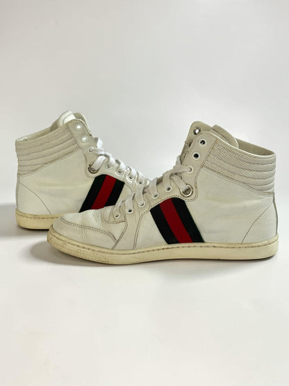 Gucci Retro High-Top Sneakers White (38)