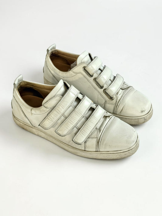 Christian Louboutin Triple Velcro Strap Sneakers White (43)