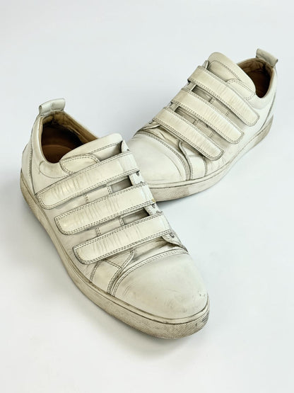 Christian Louboutin Triple Velcro Strap Sneakers White (43)