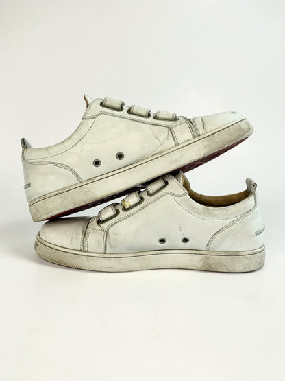 Christian Louboutin Triple Velcro Strap Sneakers White (43)