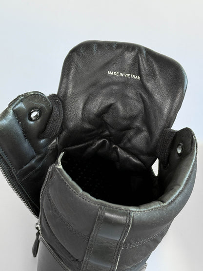 Prada Retro Hightops Black Fabric/Leather (44)