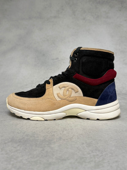 Chanel Runner High-Top Suede Multicolor (42)