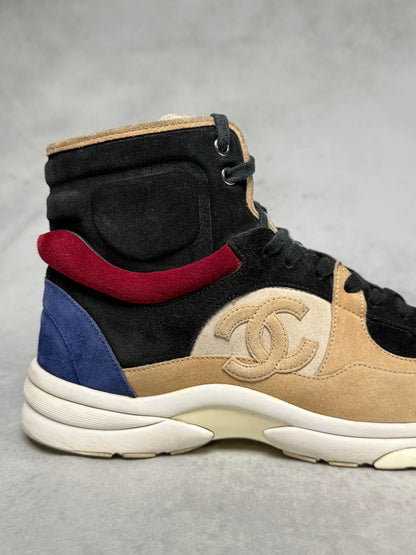 Chanel Runner High-Top Suede Multicolor (42)