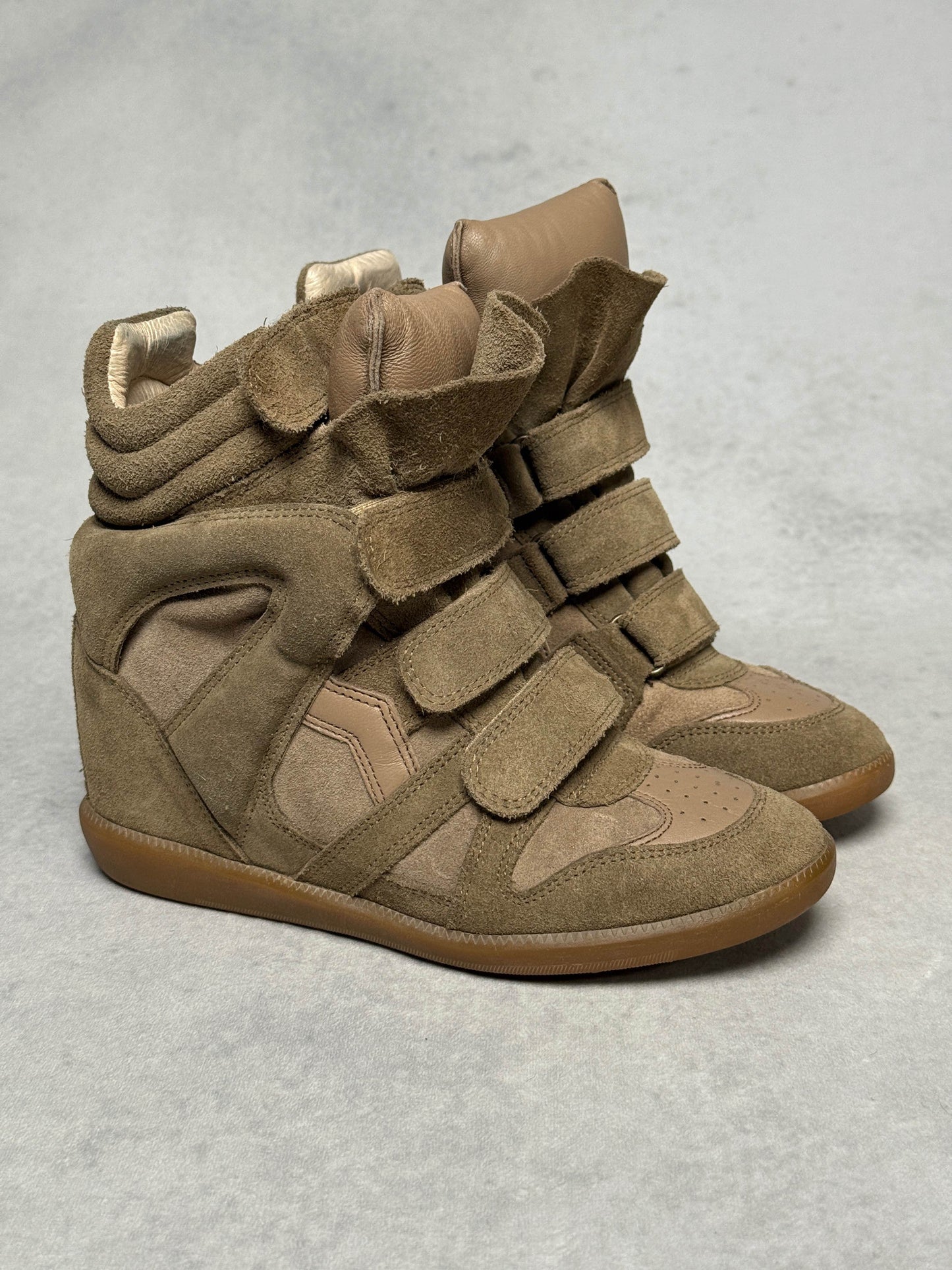 Isabel Marant Bekett Wedge Sneaker Taupe (37)