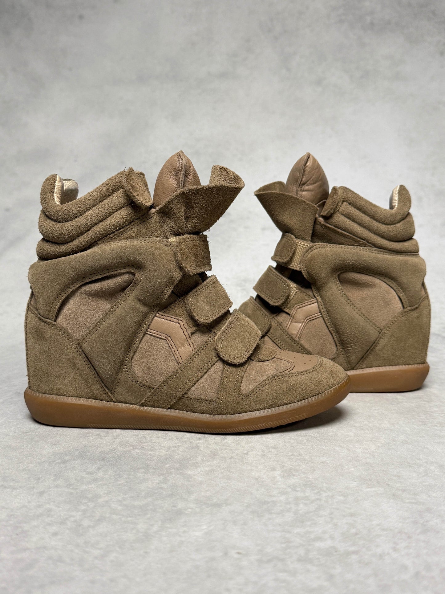 Isabel Marant Bekett Wedge Sneaker Taupe (37)