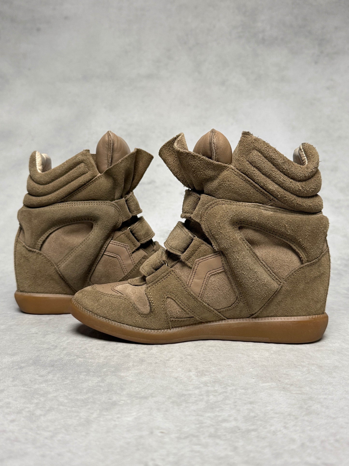 Isabel Marant Bekett Wedge Sneaker Taupe (37)