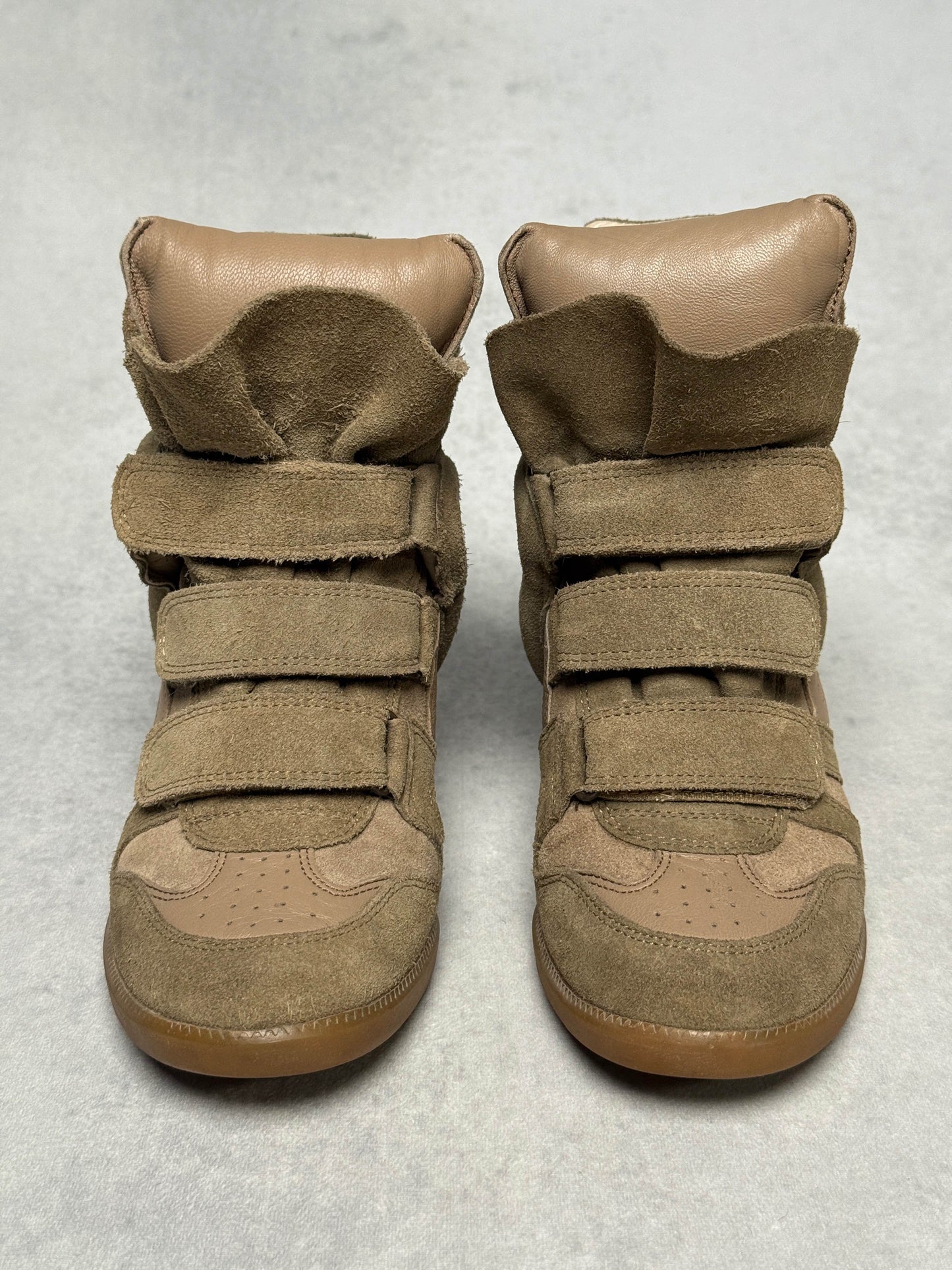 Isabel Marant Bekett Wedge Sneaker Taupe (37)