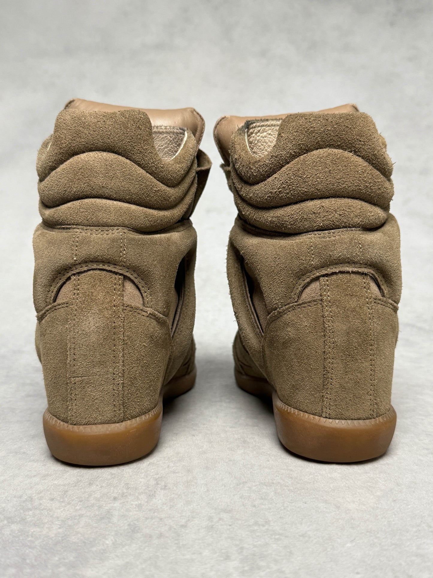 Isabel Marant Bekett Wedge Sneaker Taupe (37)