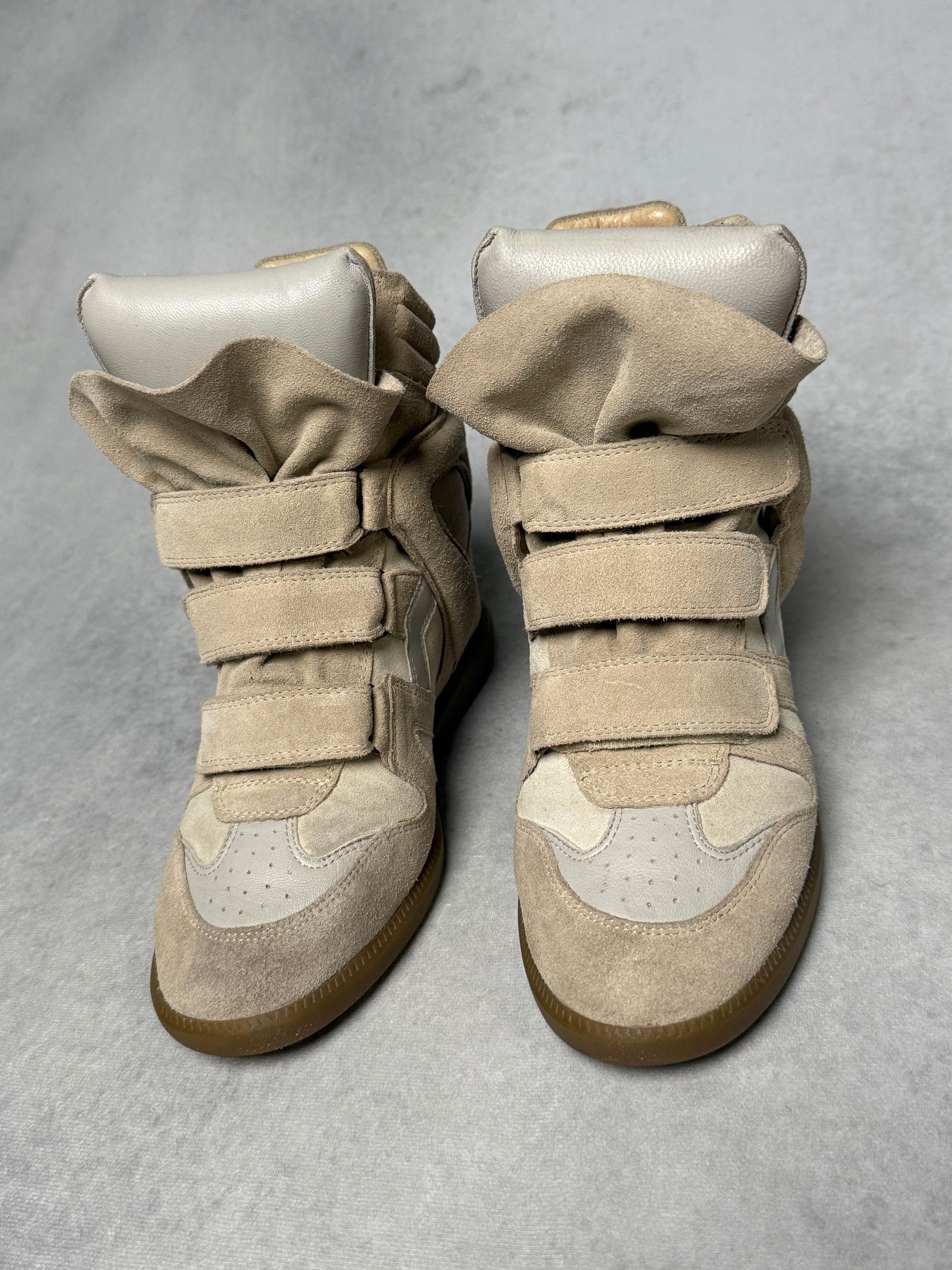Isabel Marant Bekett Wedge Sneaker Beige/White (40)