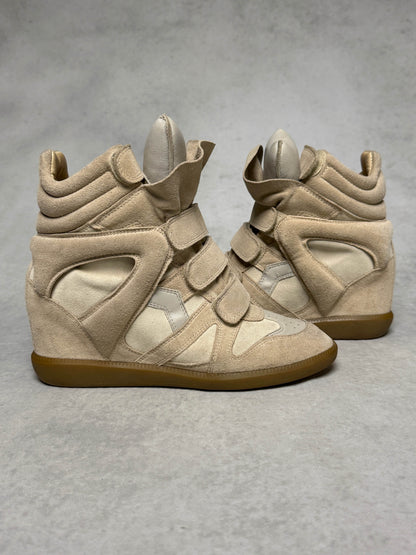 Isabel Marant Bekett Wedge Sneaker Beige/White (40)