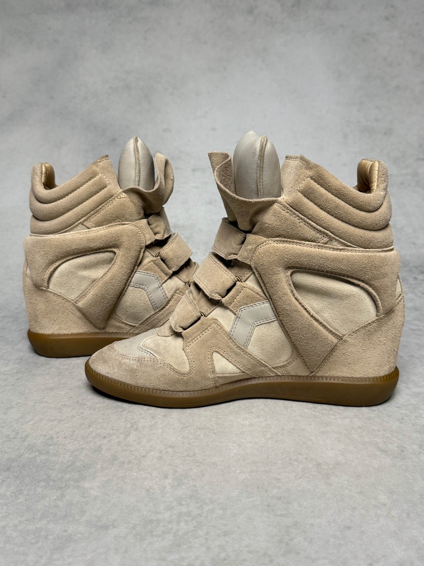 Isabel Marant Bekett Wedge Sneaker Beige/White (40)