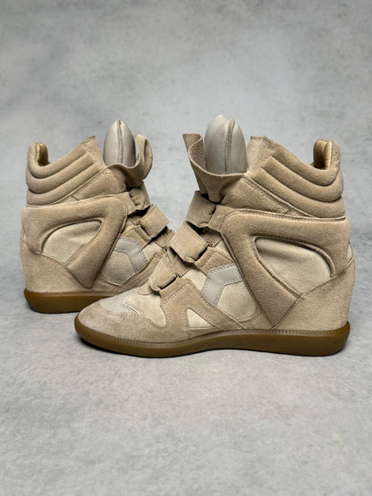 Isabel Marant Bekett Wedge Sneaker Beige/White (40)