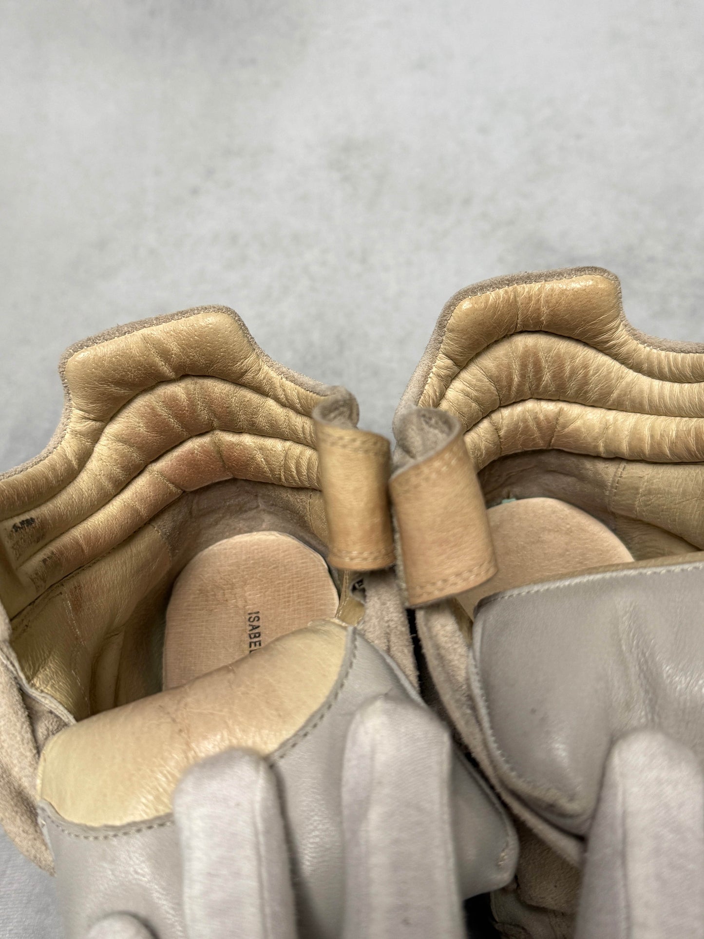 Isabel Marant Bekett Wedge Sneaker Beige/White (40)