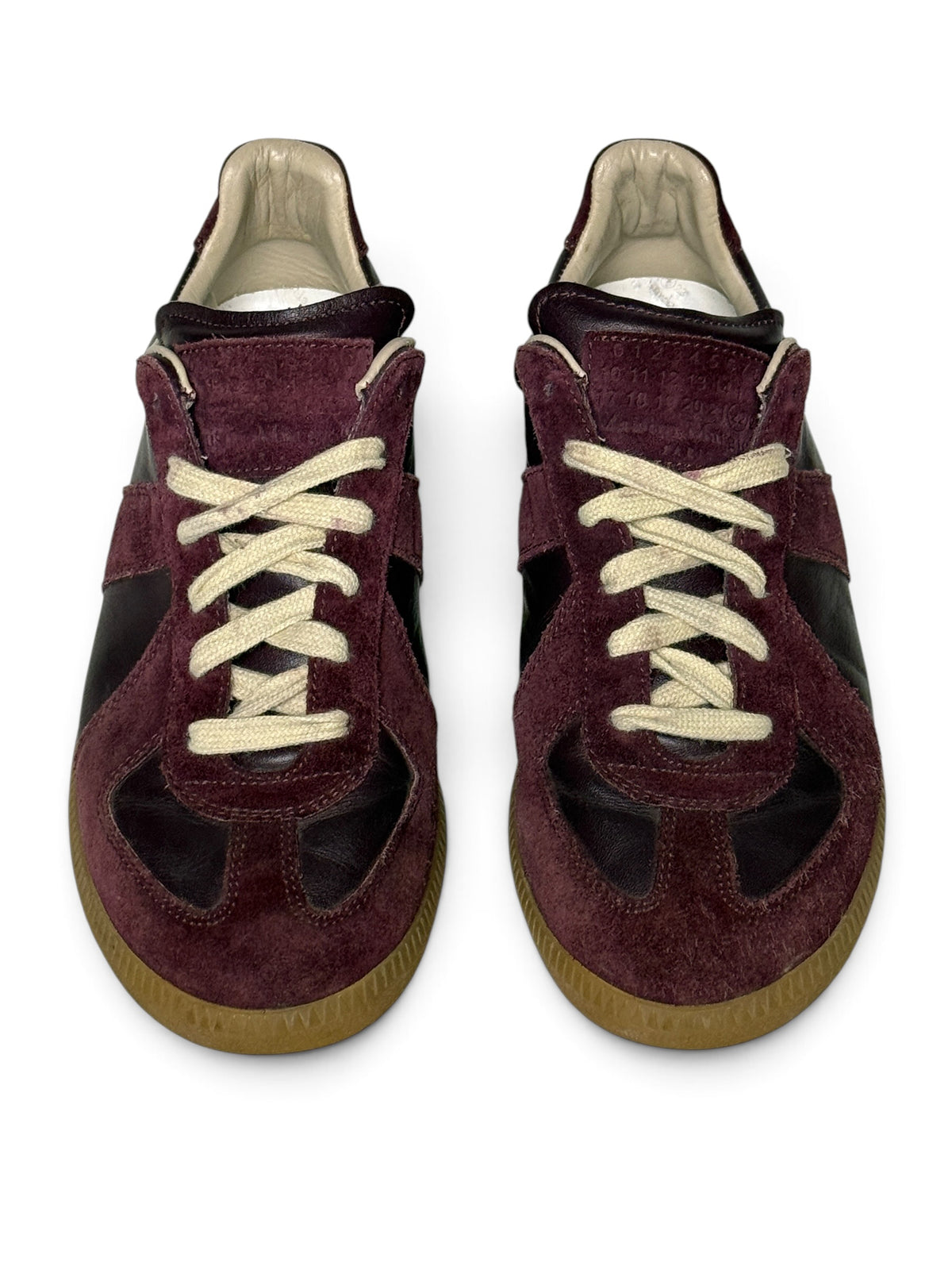 Maison Margiela GATs Burgundy (37)