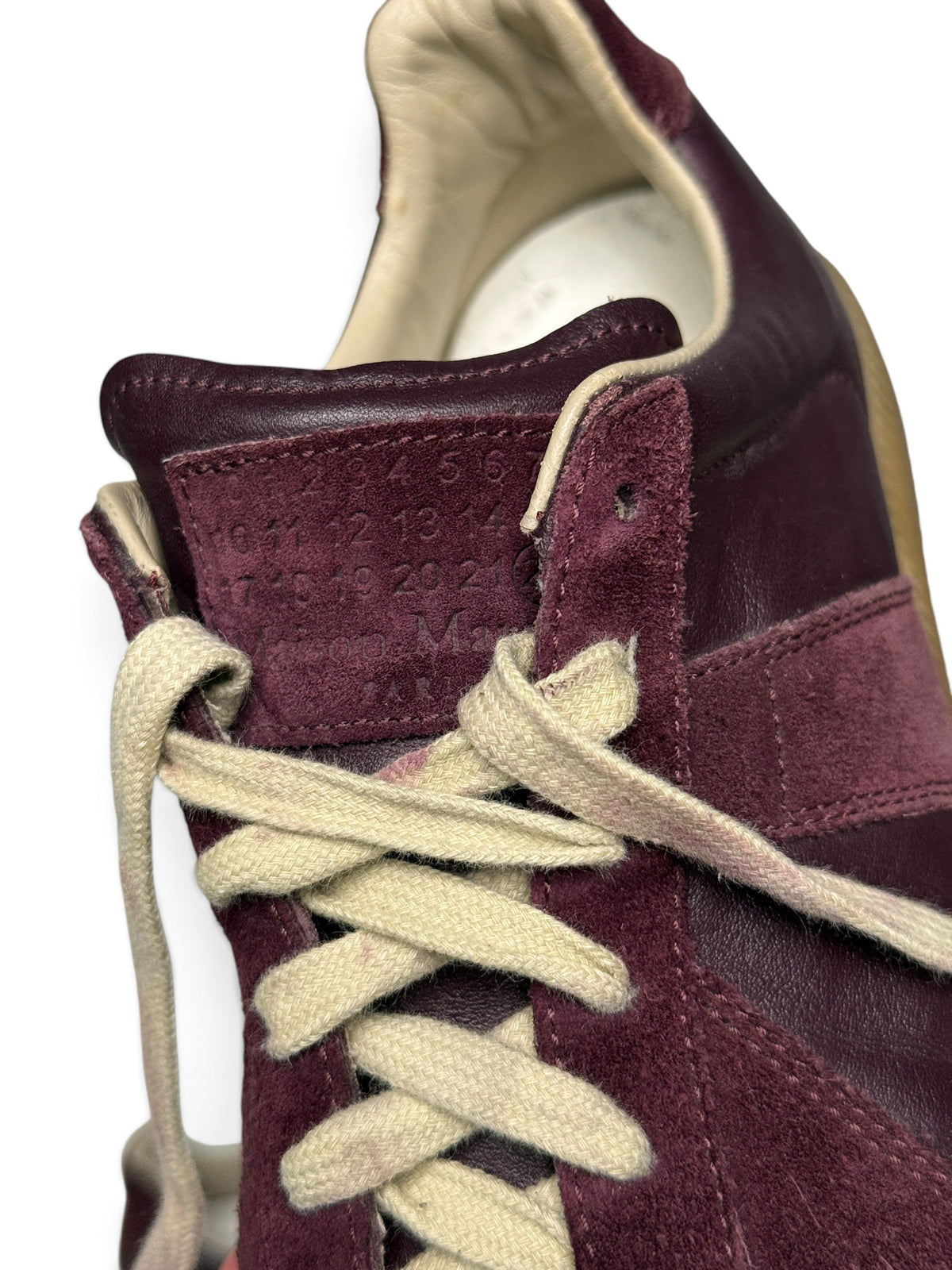 Maison Margiela GATs Burgundy (37)