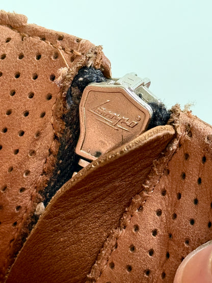 Balmain High-Tops Brown Perforated Leather (44)