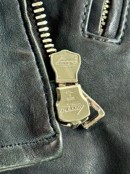 Balmain SS2014 Embroidered Patch Leather Biker Jacket (48)