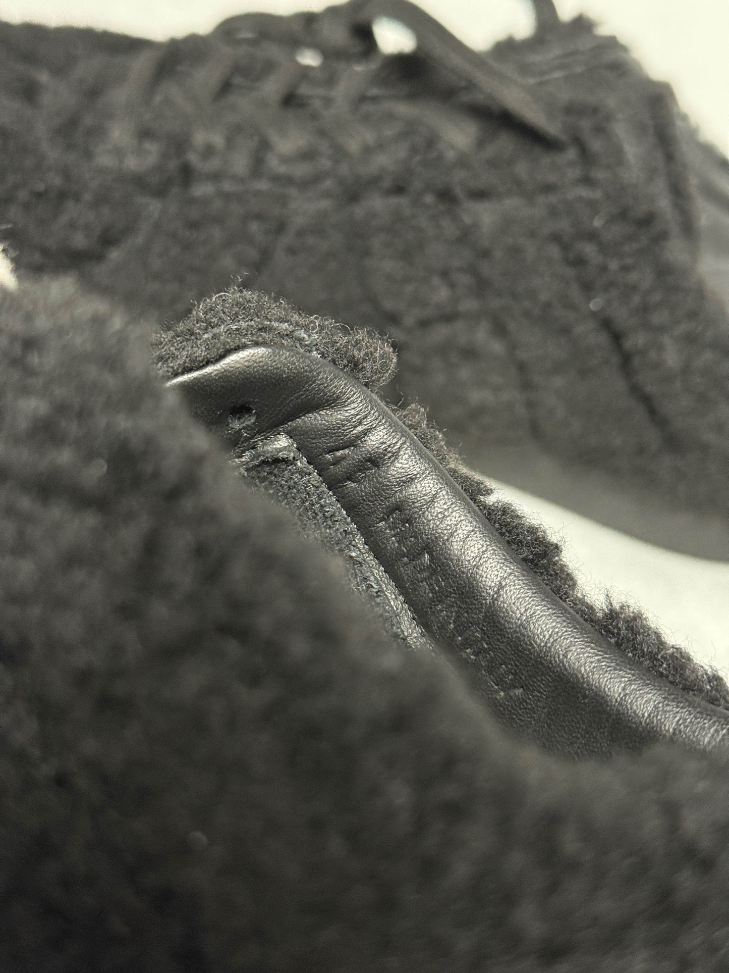 Maison Margiela Replica Black Faux Shearling GATs (43)