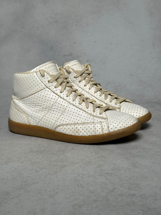 Maison Margiela High-Top Perforated Leather White (45)