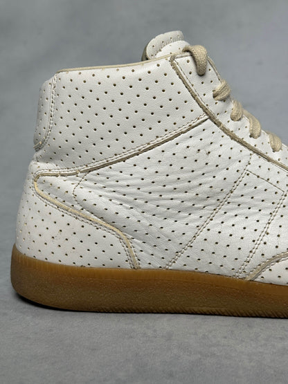 Maison Margiela High-Top Perforated Leather White (45)