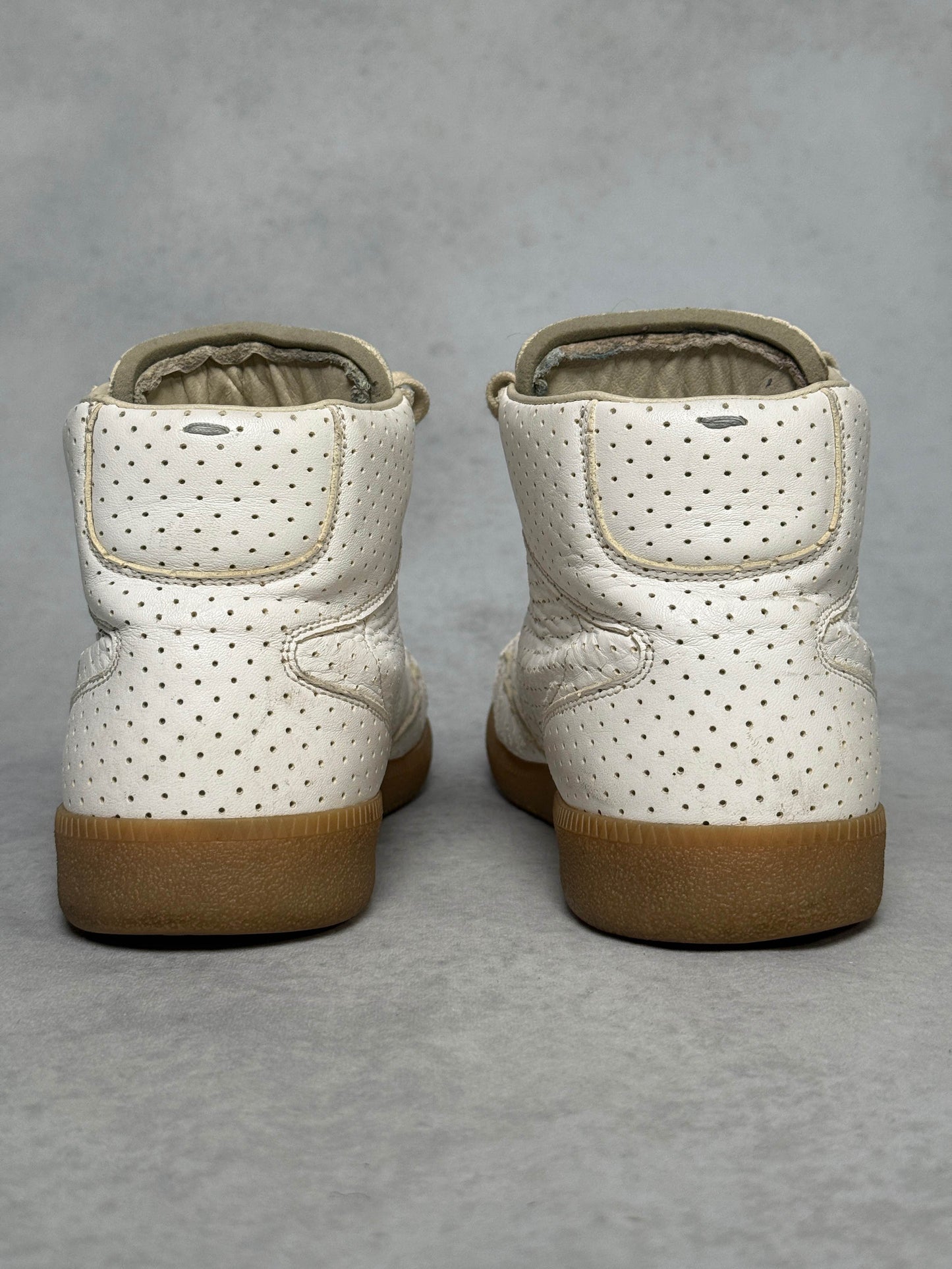 Maison Margiela High-Top Perforated Leather White (45)