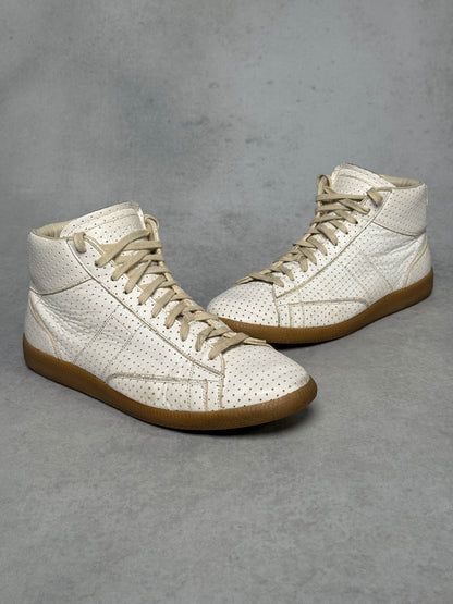 Maison Margiela High-Top Perforated Leather White (45)