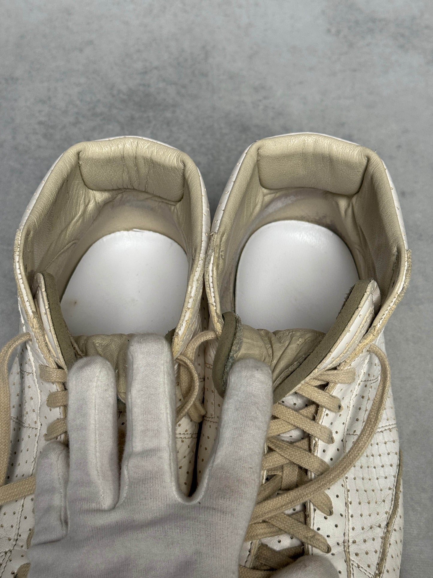 Maison Margiela High-Top Perforated Leather White (45)