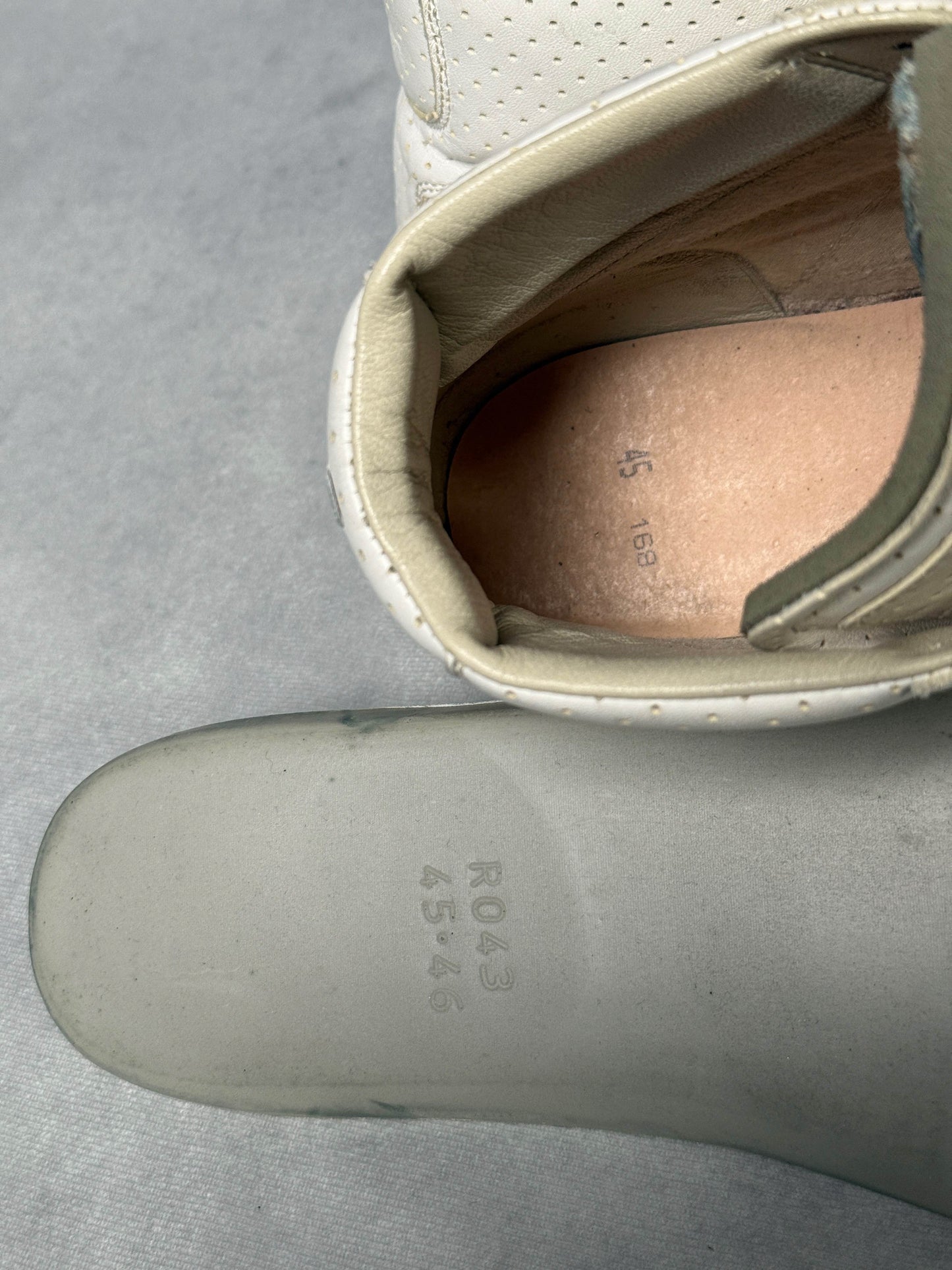 Maison Margiela High-Top Perforated Leather White (45)