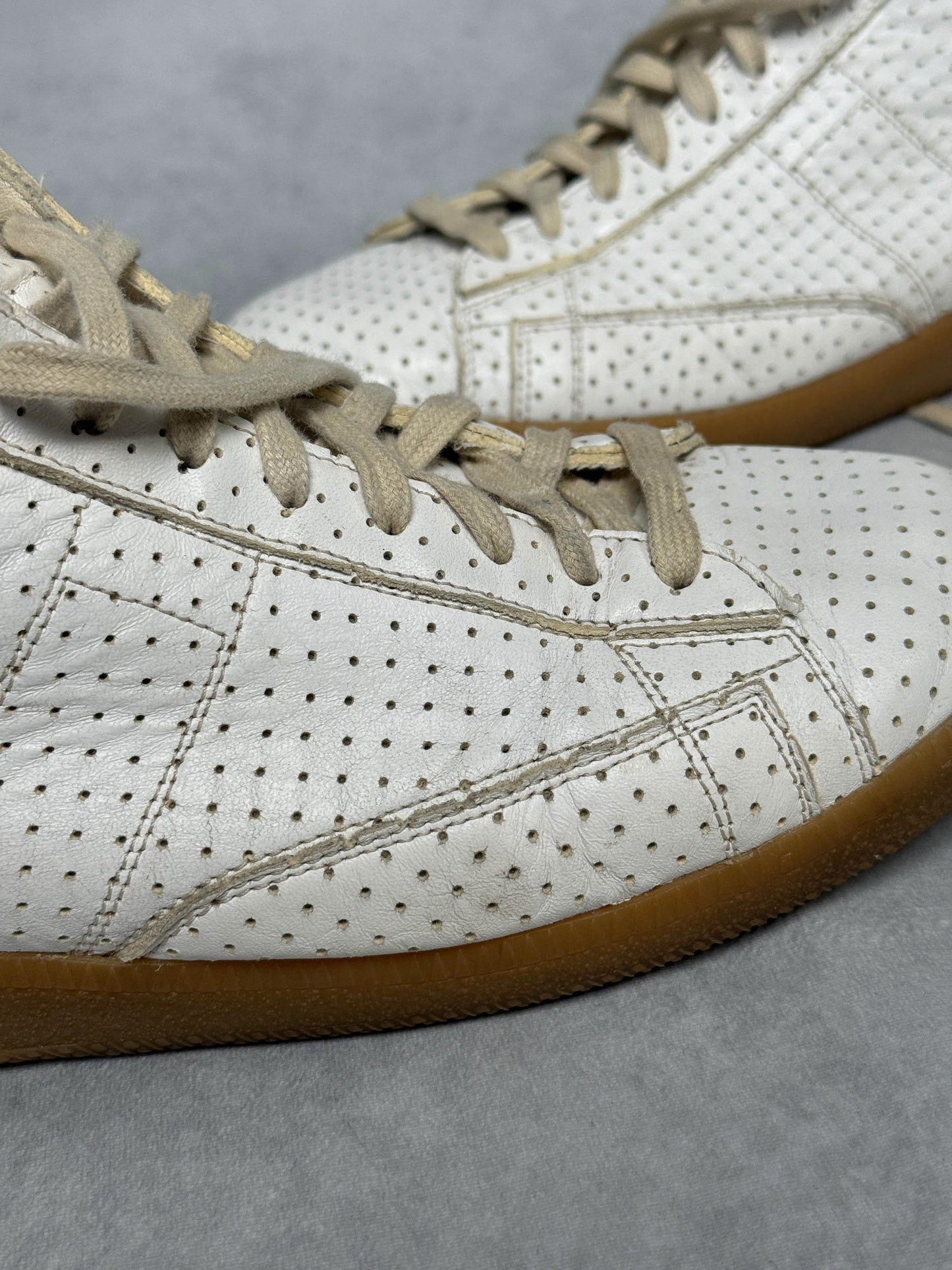 Maison Margiela High-Top Perforated Leather White (45)