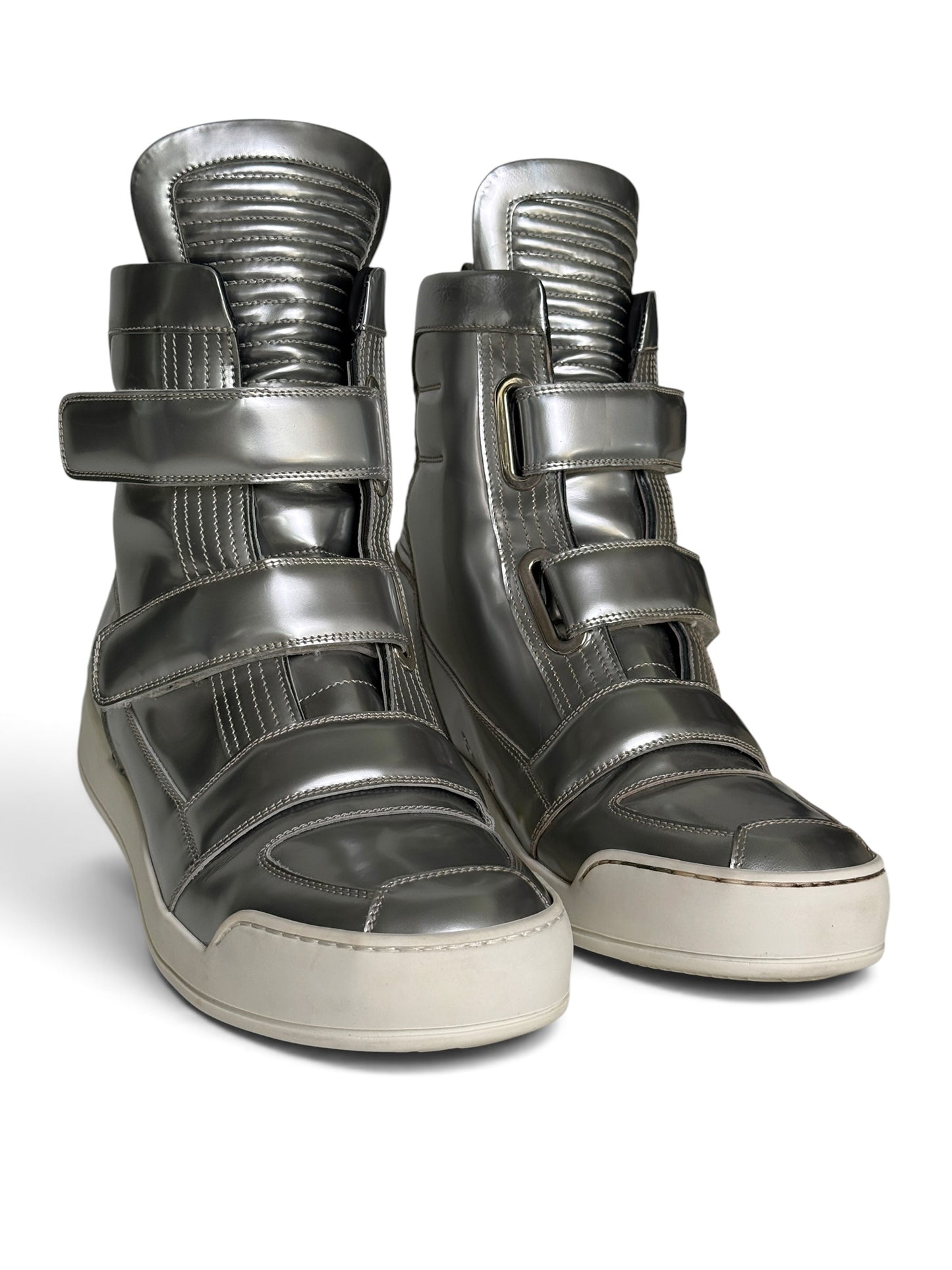 Balmain FW2014 Metallic High-Tops (44)