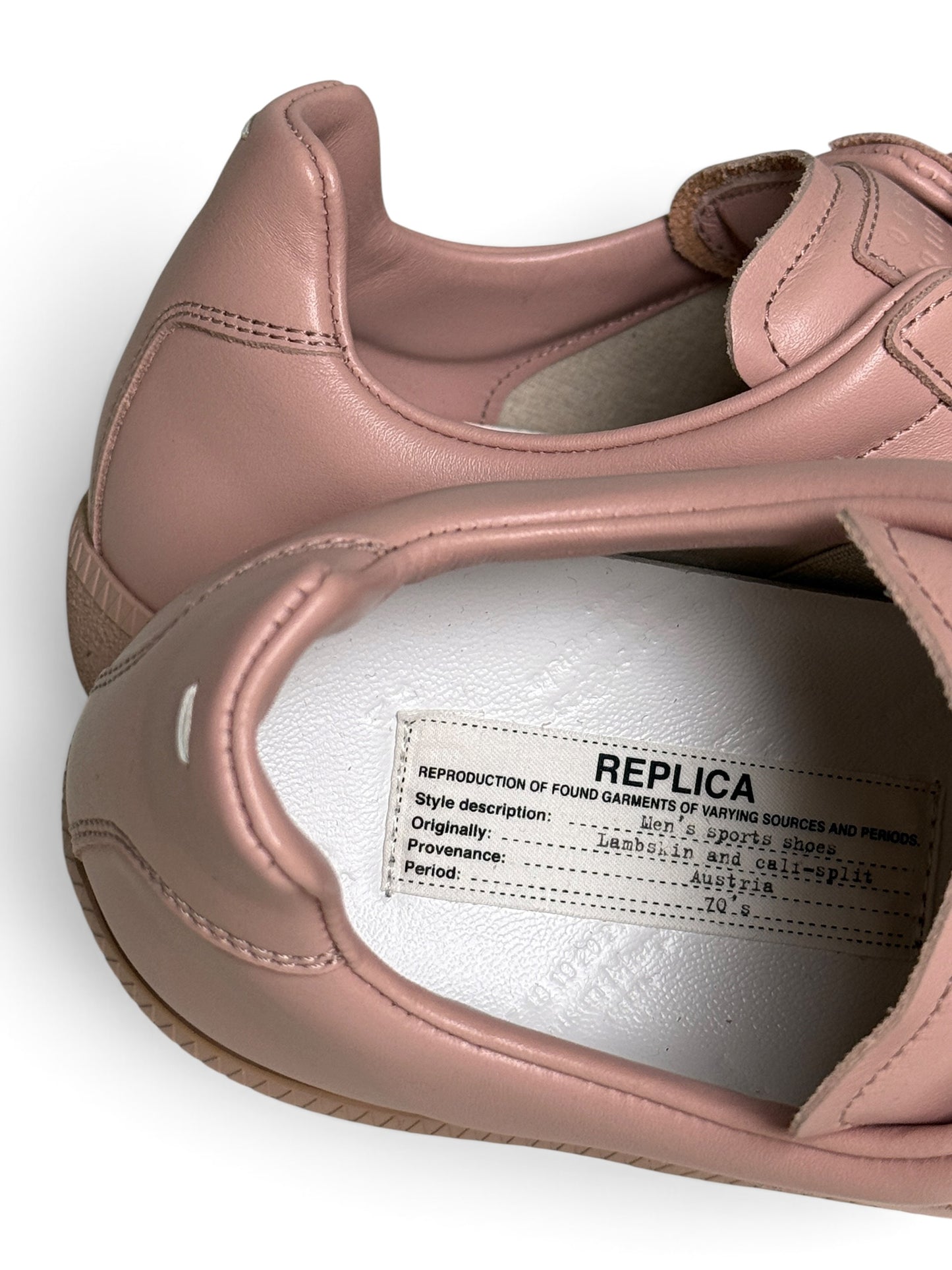 Maison Margiela Full Leather GATs Pastel Pink (43)
