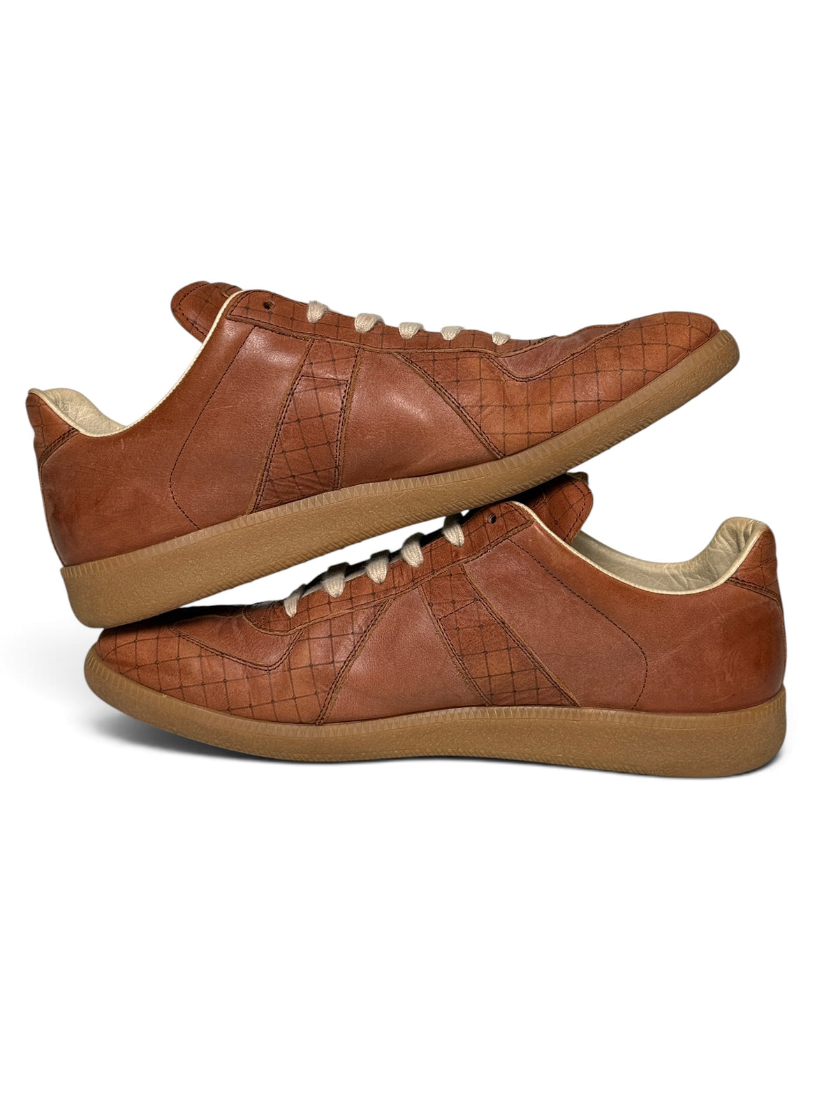 Maison Margiela 2014 Checkered GATs Brown (46)