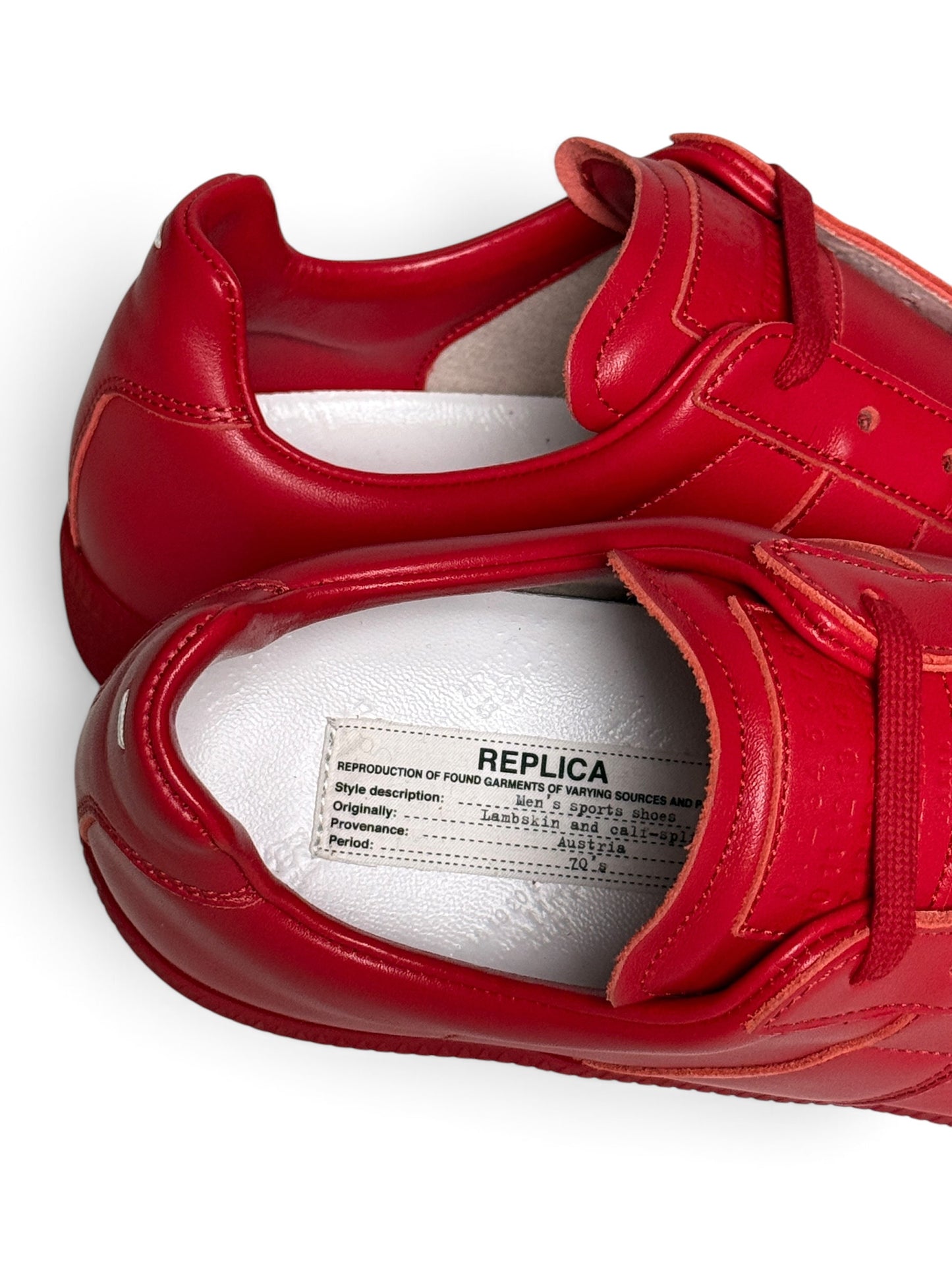 Maison Margiela Full Leather GATs Red (43)