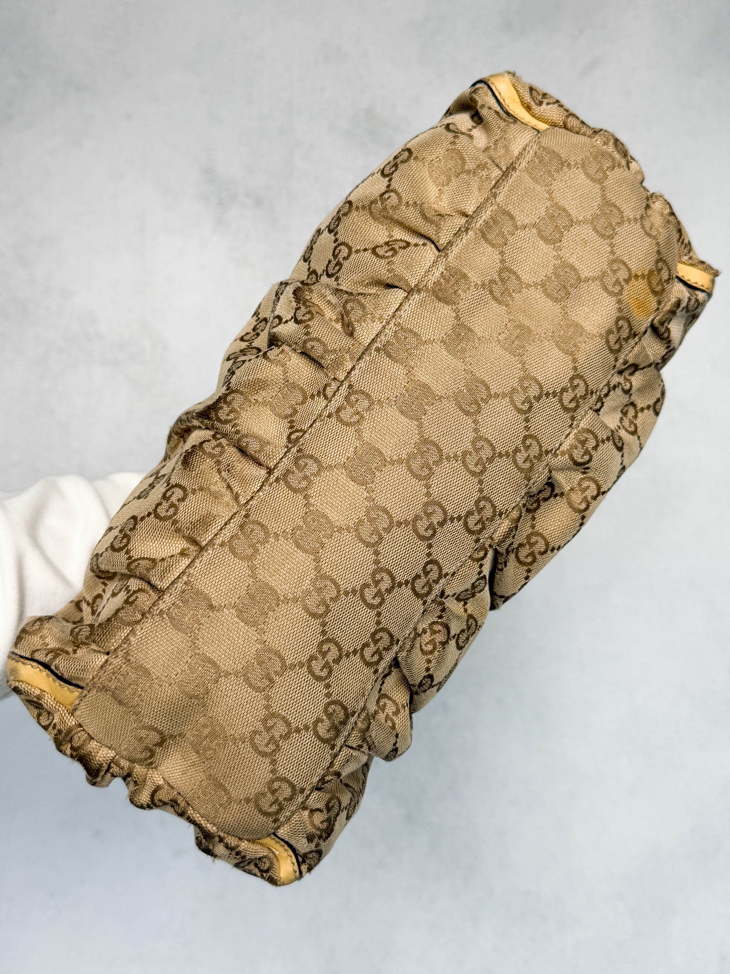 Gucci Vintage Abbey D-Ring Bag Leather/Canvas
