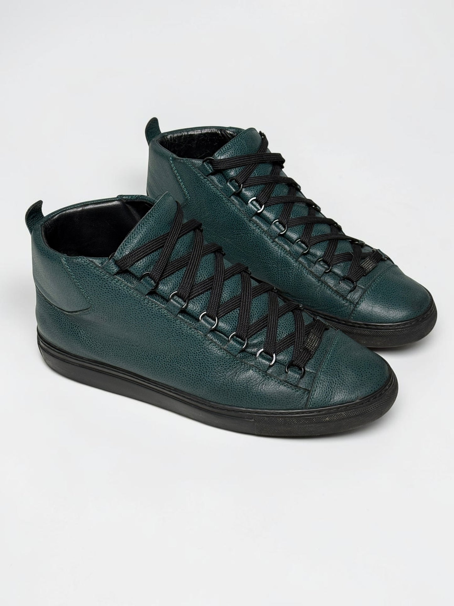 Balenciaga Arena High Full Grain Leather Petrol (44.5)