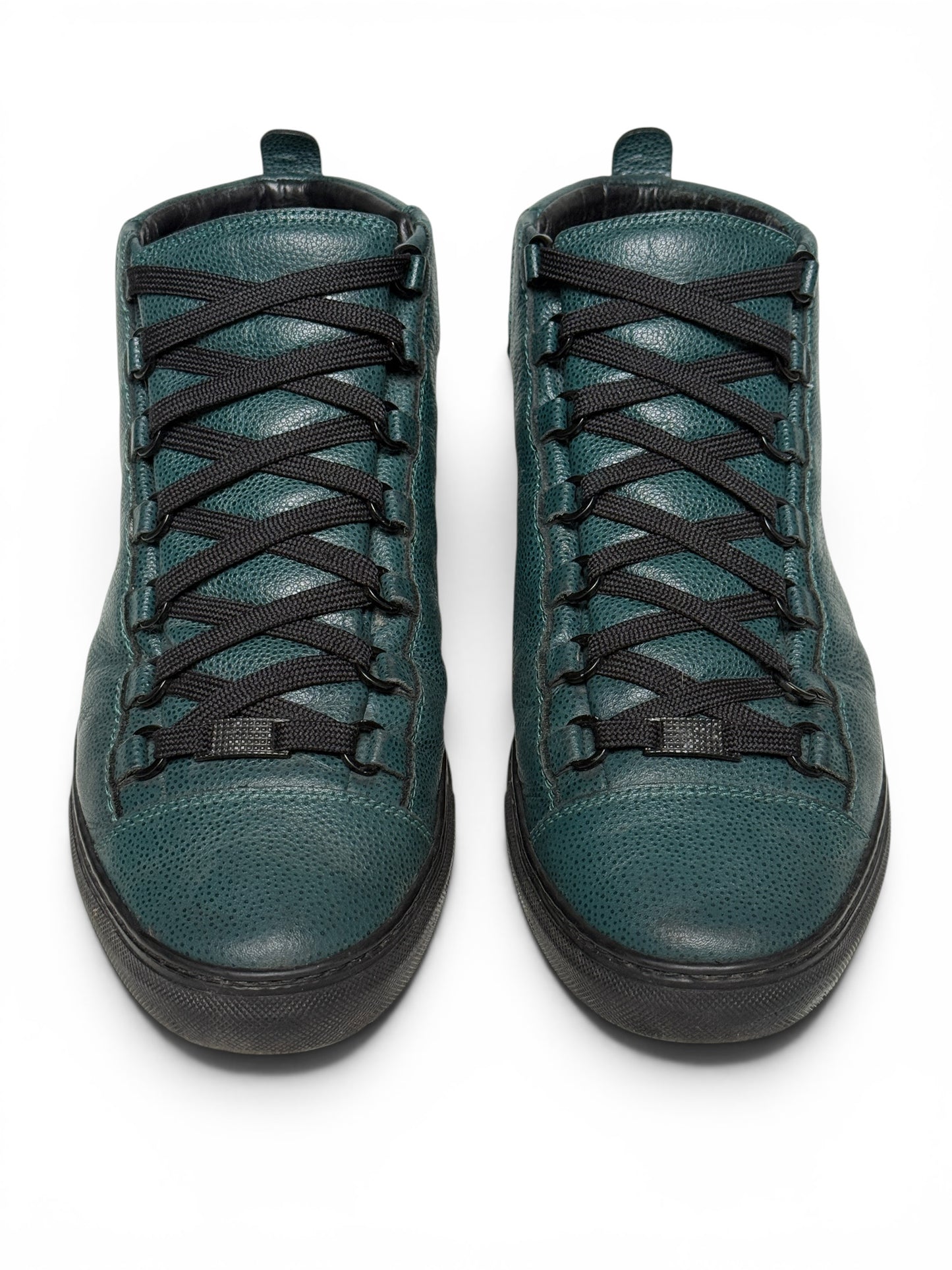Balenciaga Arena High Full Grain Leather Petrol (44.5)