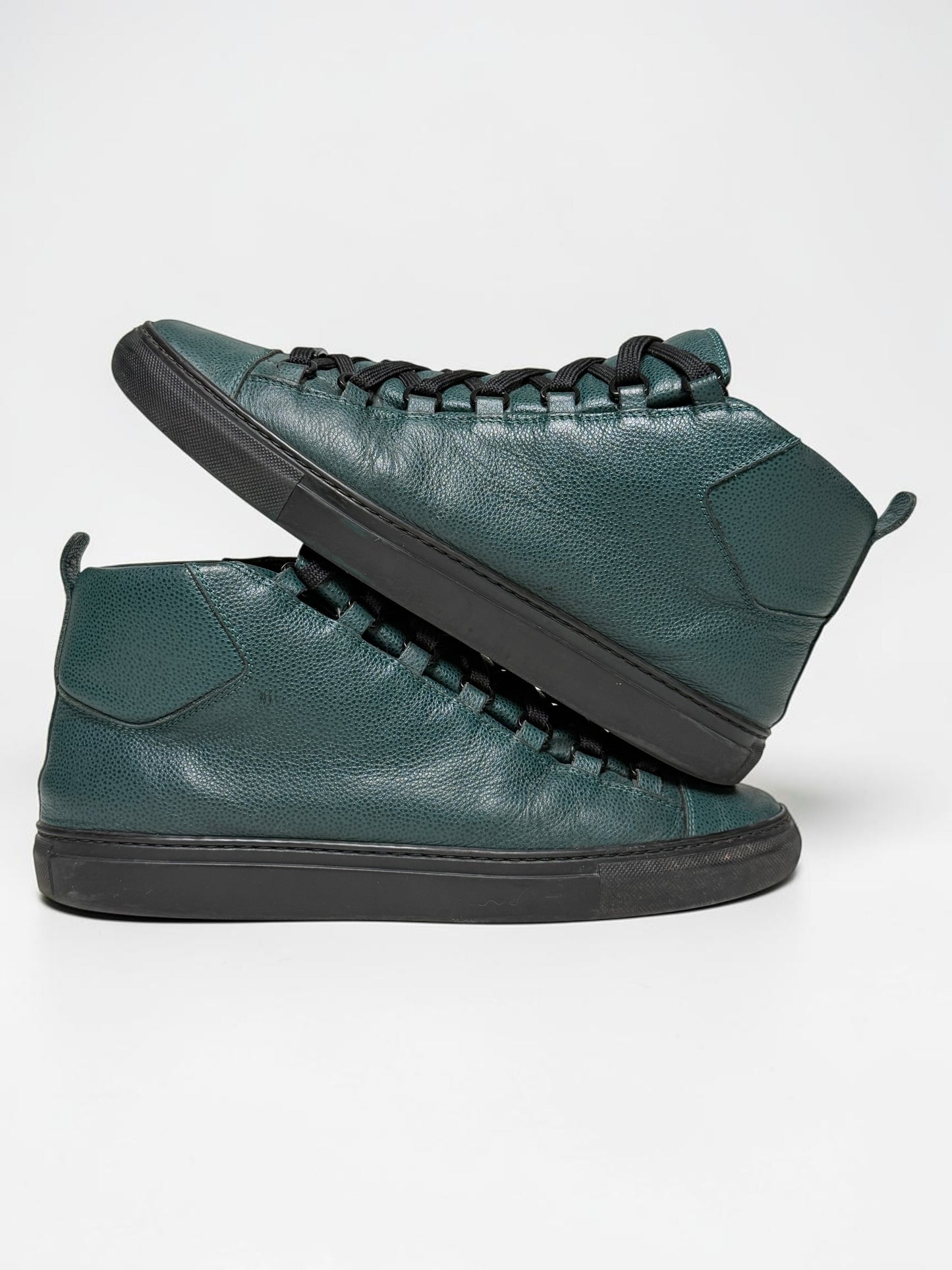 Balenciaga Arena High Full Grain Leather Petrol (44.5)