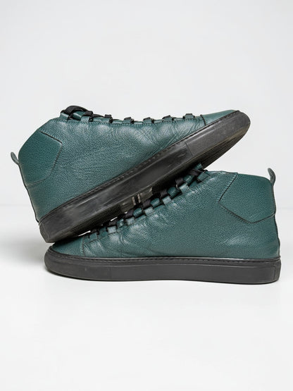 Balenciaga Arena High Full Grain Leather Petrol (44.5)