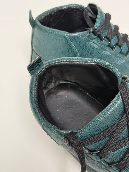 Balenciaga Arena High Full Grain Leather Petrol (44.5)