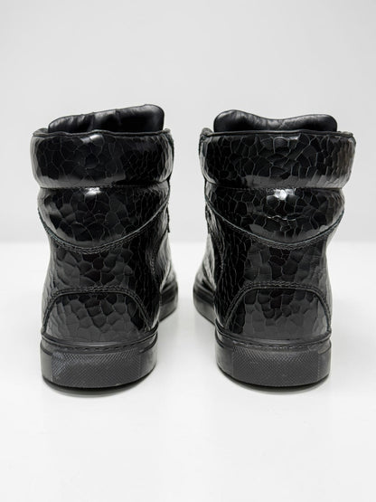 Balenciaga Cracked Leather High-Top Black (39)