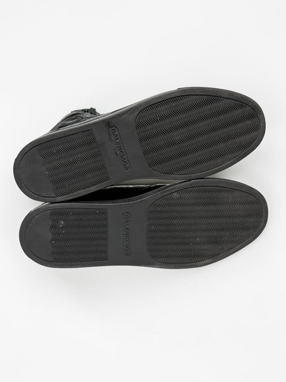 Balenciaga Cracked Leather High-Top Black (39)