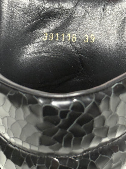 Balenciaga Cracked Leather High-Top Black (39)