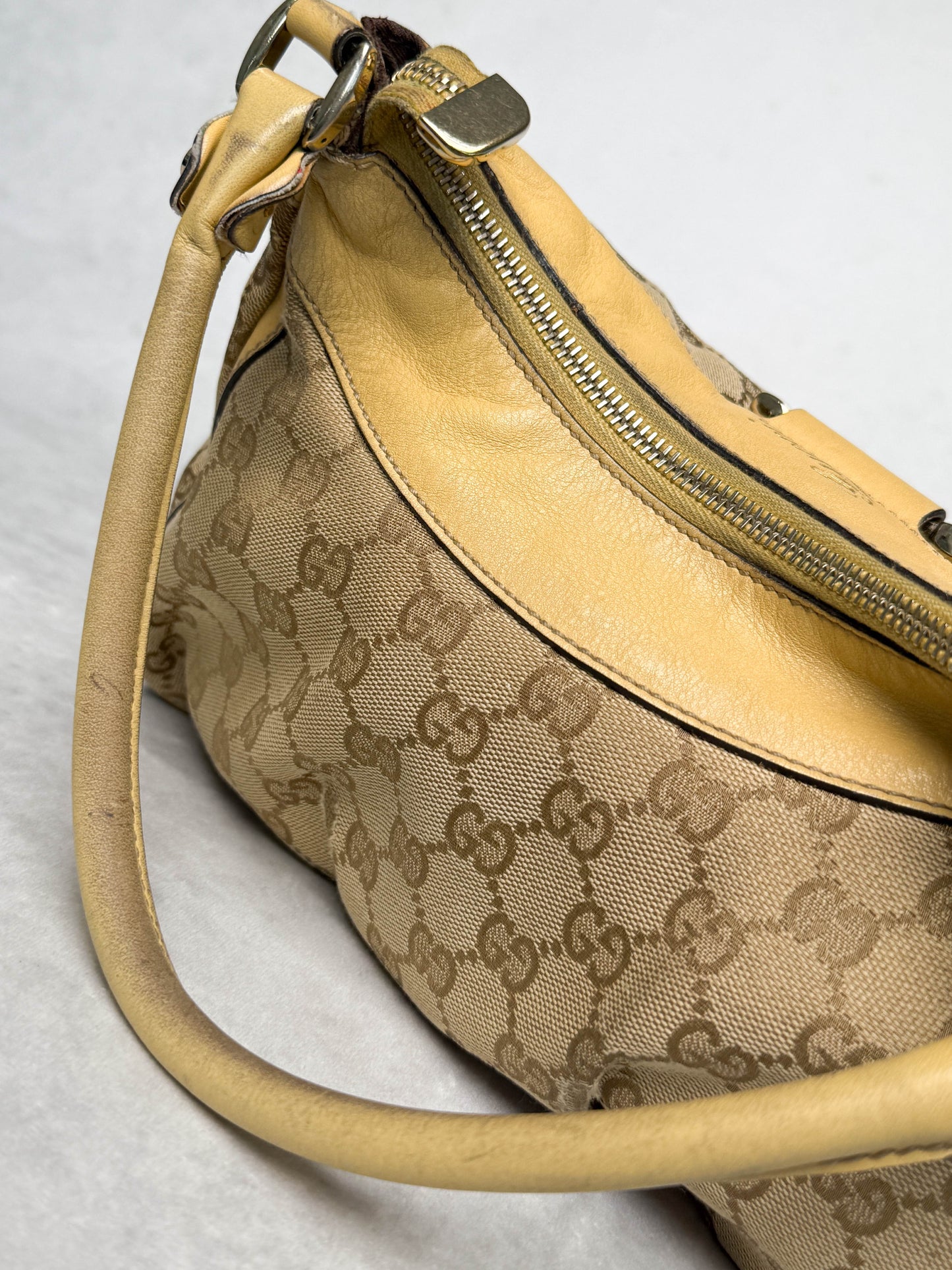 Gucci Vintage Abbey D-Ring Bag Leather/Canvas