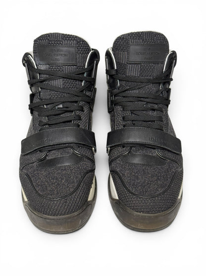 Louis Vuitton SS2015 Black Trailblazer Knit/Leather Strap Sneaker (44)